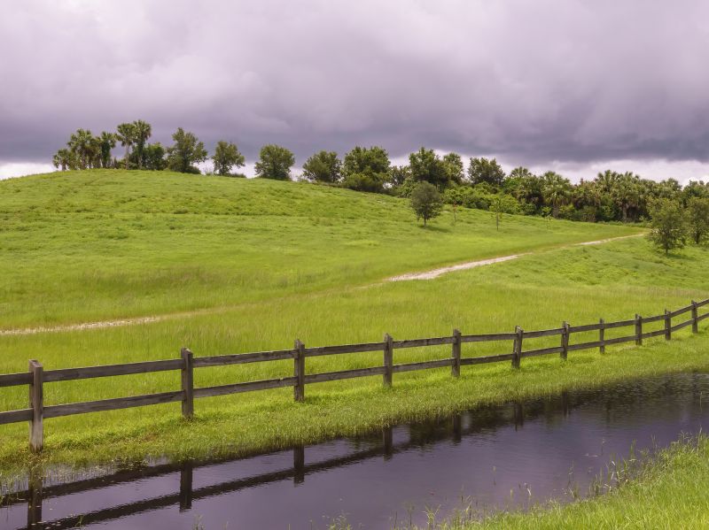 Split Rail Fence in Rural Setting